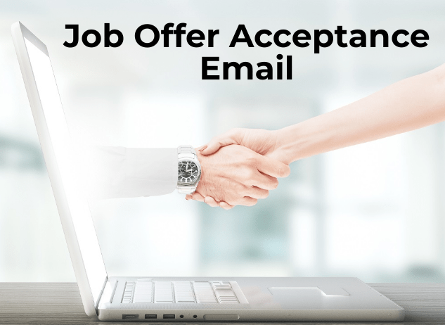Ejemplo de correo electrónico de aceptación de oferta de trabajo