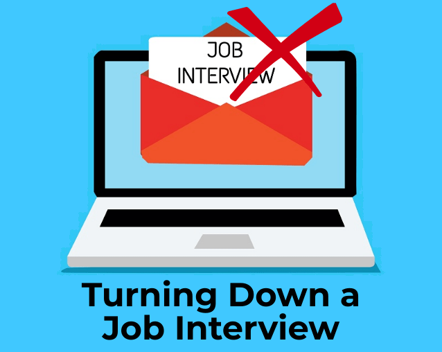 Rechazar una entrevista de trabajo