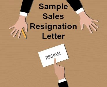 Carta de renuncia de ventas