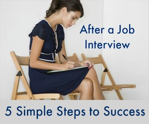 5 acciones a tomar inmediatamente después de una entrevista de trabajo