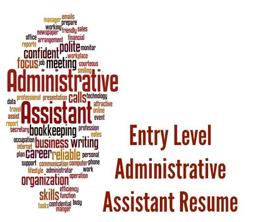 Currículum vitae de asistente administrativo de nivel de entrada