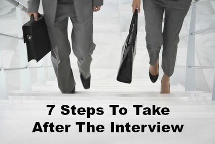 Después de la entrevista: 7 pasos para el éxito