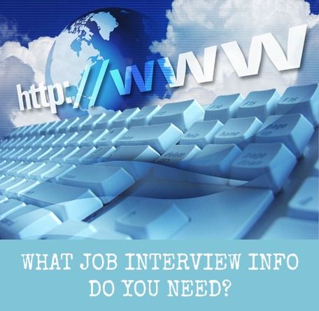 Encuentre la información de la entrevista de trabajo que desea