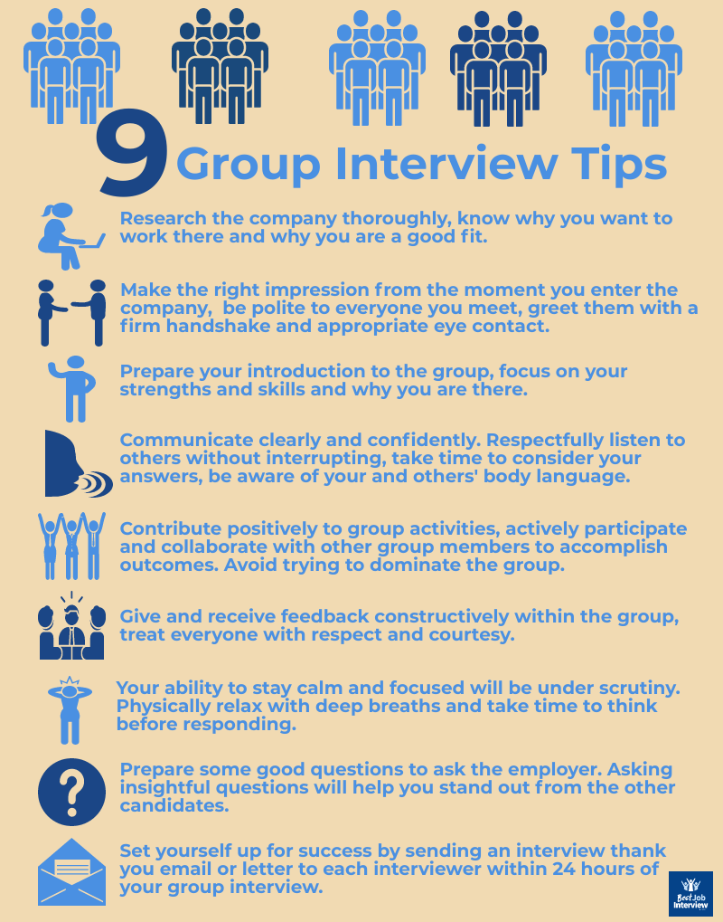 Los mejores consejos para entrevistas grupales