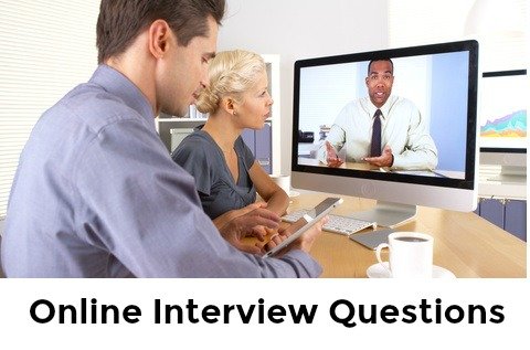Empleador y candidato en una entrevista en línea