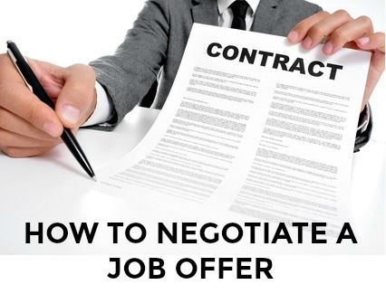 Técnicas de negociación de ofertas de trabajo